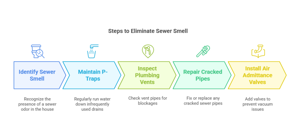 Sewer smell in house